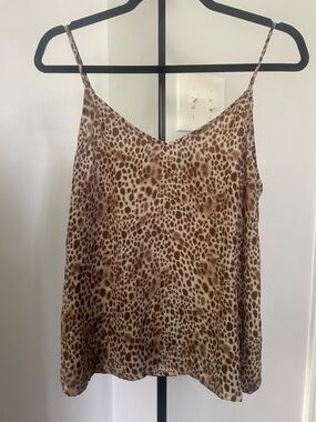 A New Day Leopard Print Camisole Size M Adjustable Straps